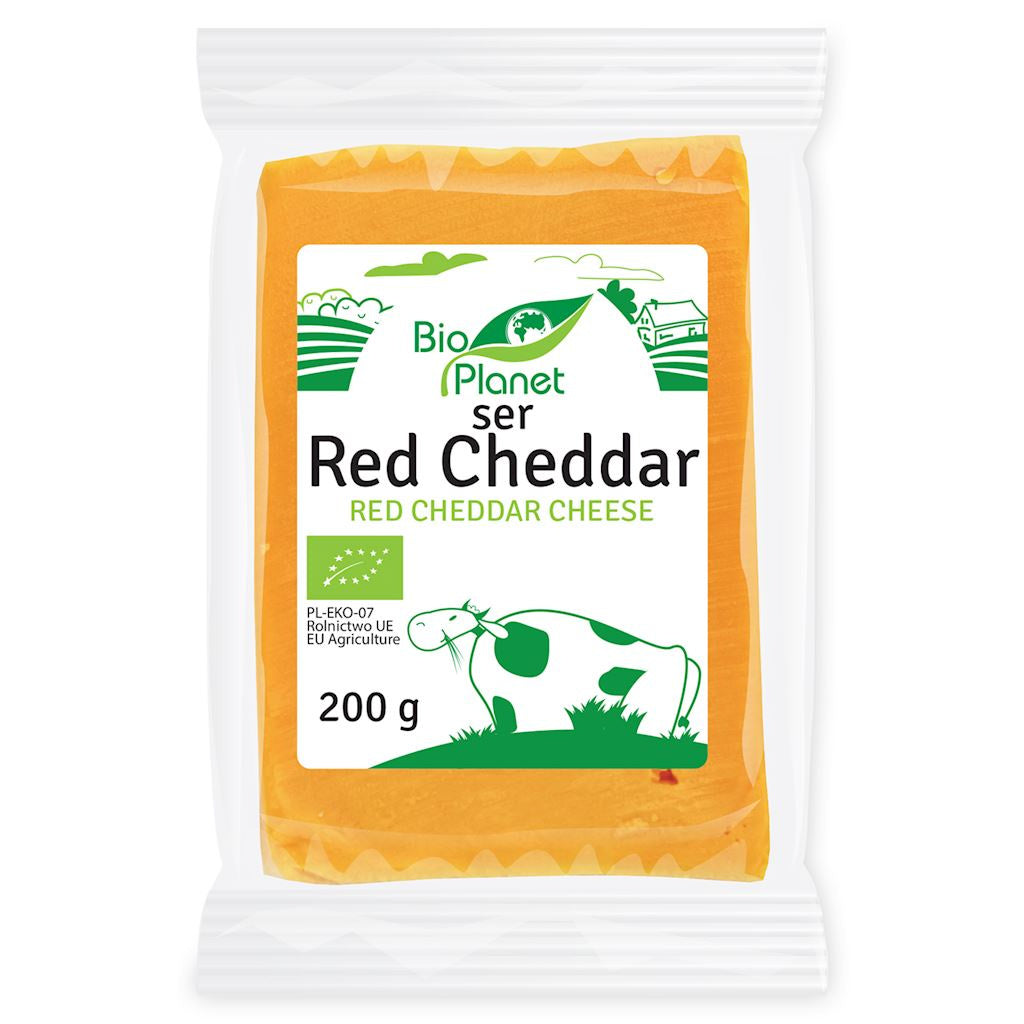 Ser Red Cheddar bio 200 g - BIO PLANET
