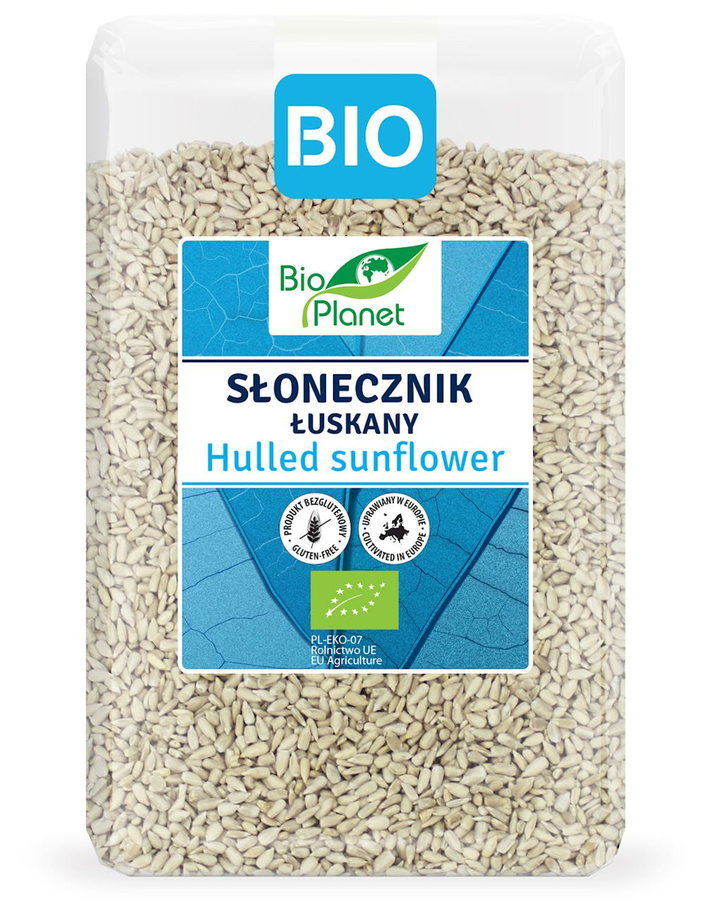 Słonecznik łuskany bezglutenowy bio 1,5 kg - BIO PLANET