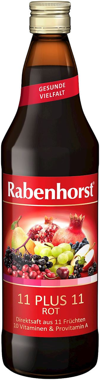 Sok wieloowocowy (czerwony) multiwitamina 11 plus 11 nfc 750 ml