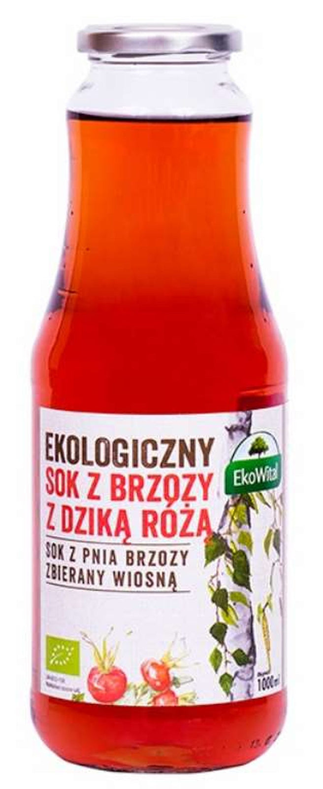 Sok z brzozy z dziką różą bio 1 l