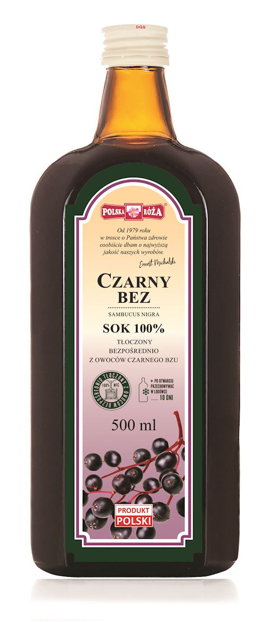 Sok z czarnego bzu 100 % 500 ml