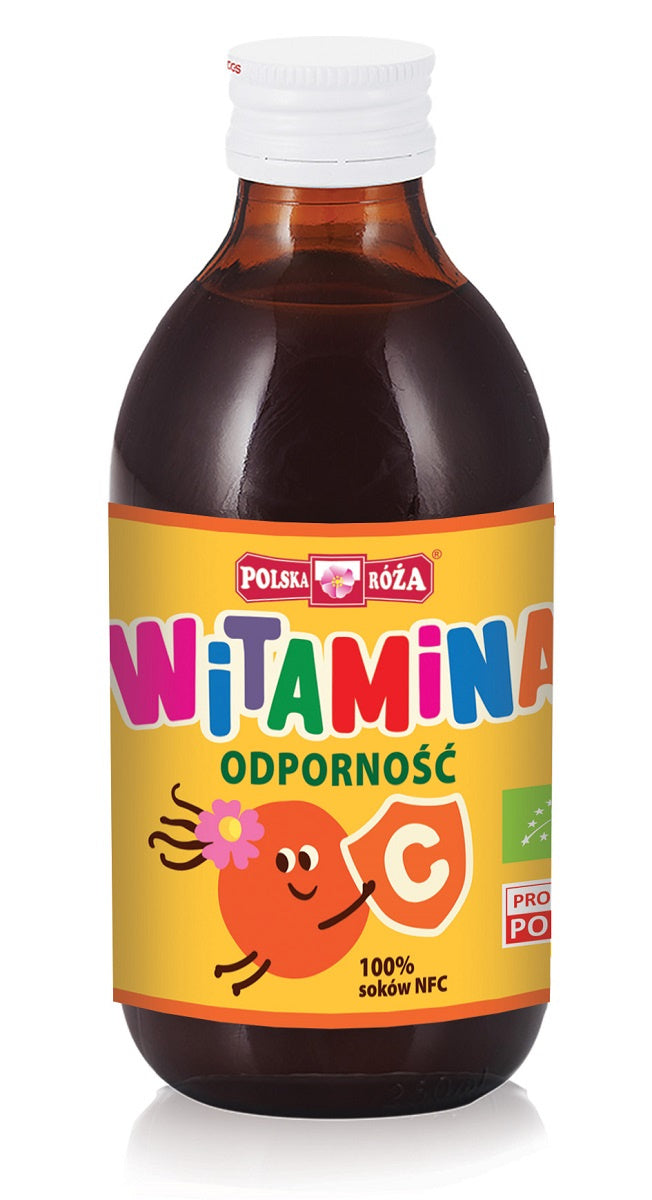 Sok z owoców róży i jabłek Odporność Bio 250 ml - Polska Róża