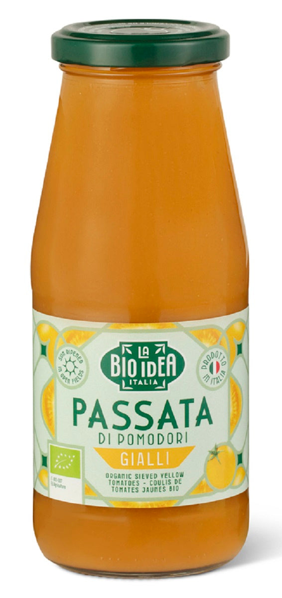 Sos pomidorowy passata z żółtych pomidorów bio 500 ml - LA BIO IDEA