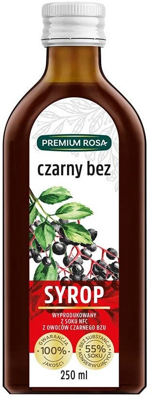 Syrop z czarnego bzu bez dodatku kwasku cytrynowego 250 ml