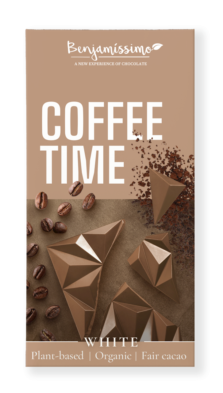 Tabliczka kakaowa kawowa bez kofeiny bezglutenowa bio 60 g - Benjamissimo
