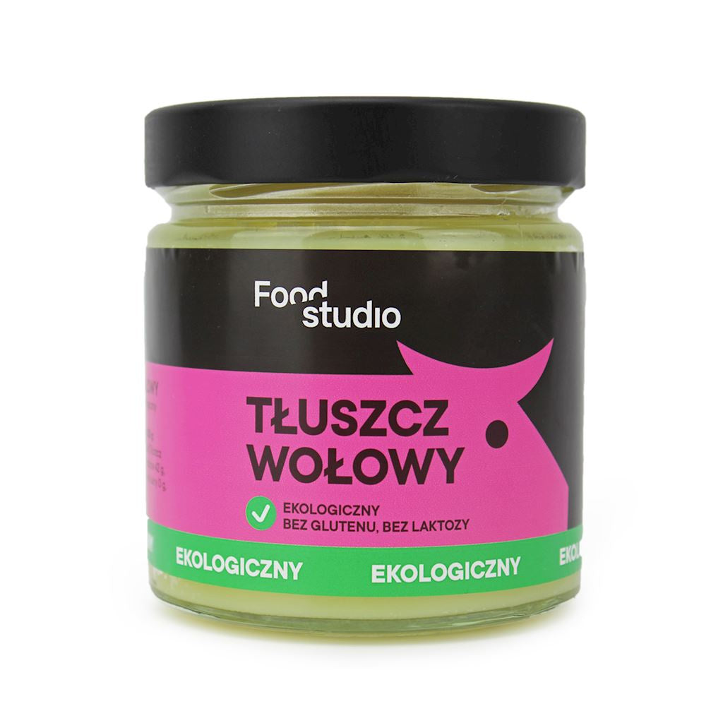 Tłuszcz wołowy bezglutenowy bio 330 g - food studio