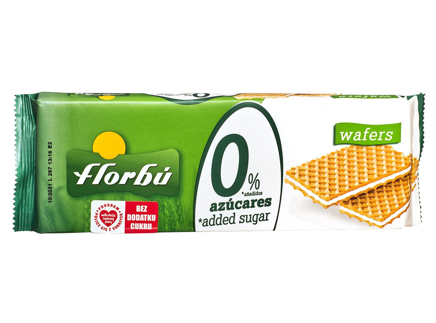 Wafelki nadziewane bez dodatku cukru 160 g - Florbu