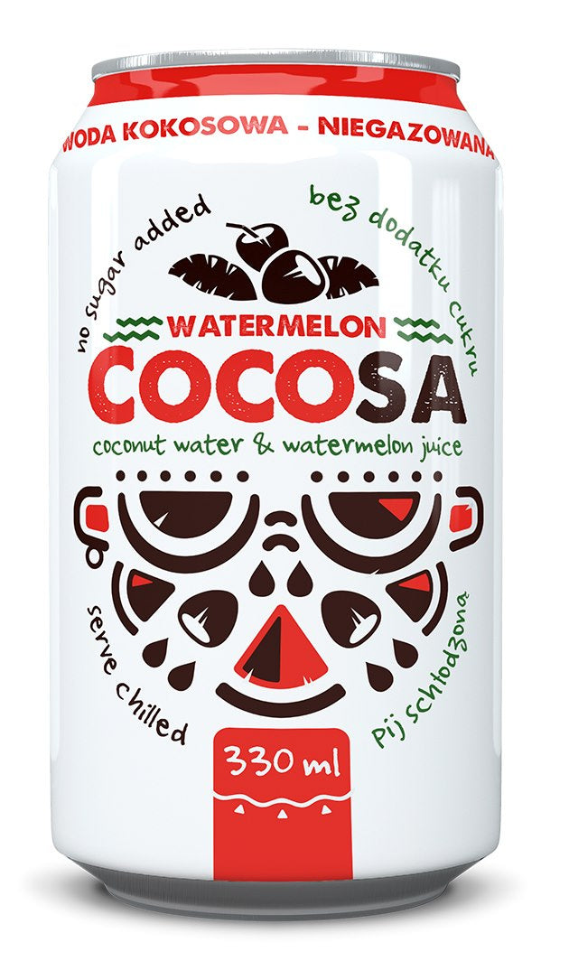 Woda kokosowa z sokiem z arbuza NFC 330 ml