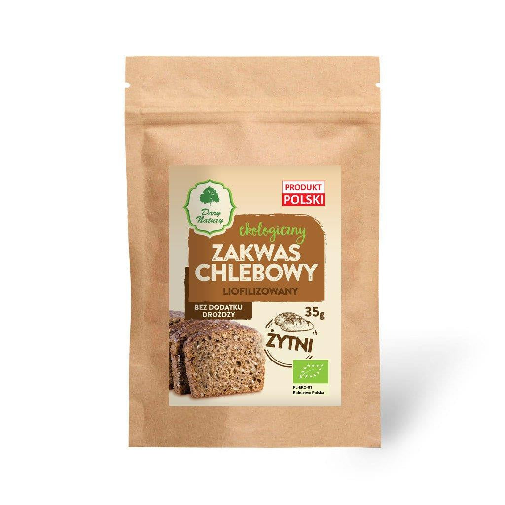 Zakwas chlebowy żytni liofilizowany bio 35 g - Dary Natury