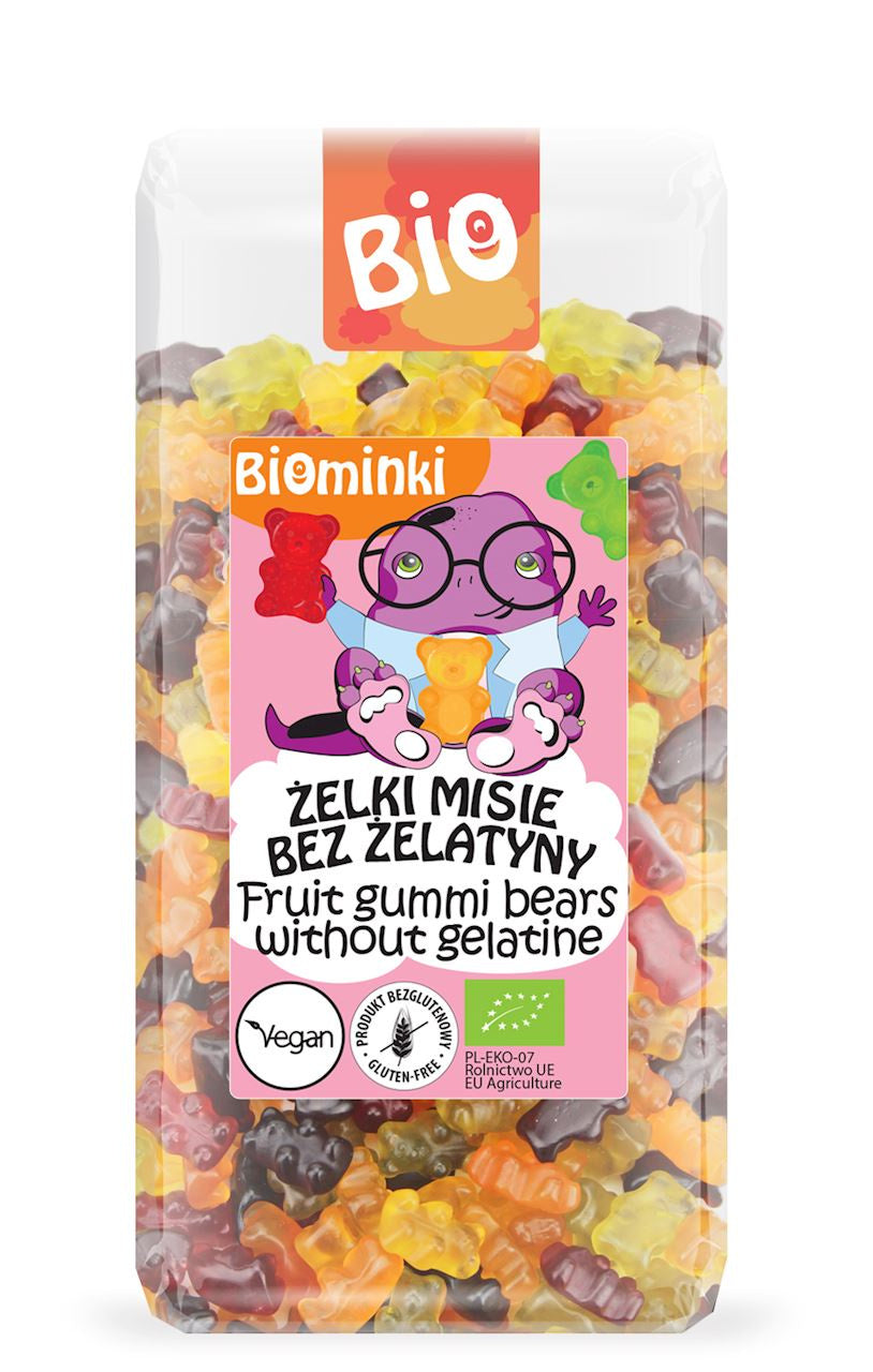 Żelki (misie) bez żelatyny bezglutenowe bio 400 g