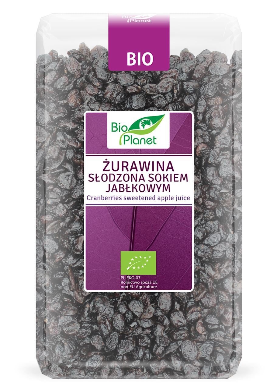 Żurawina słodzona sokiem jabłkowym bio 1 kg