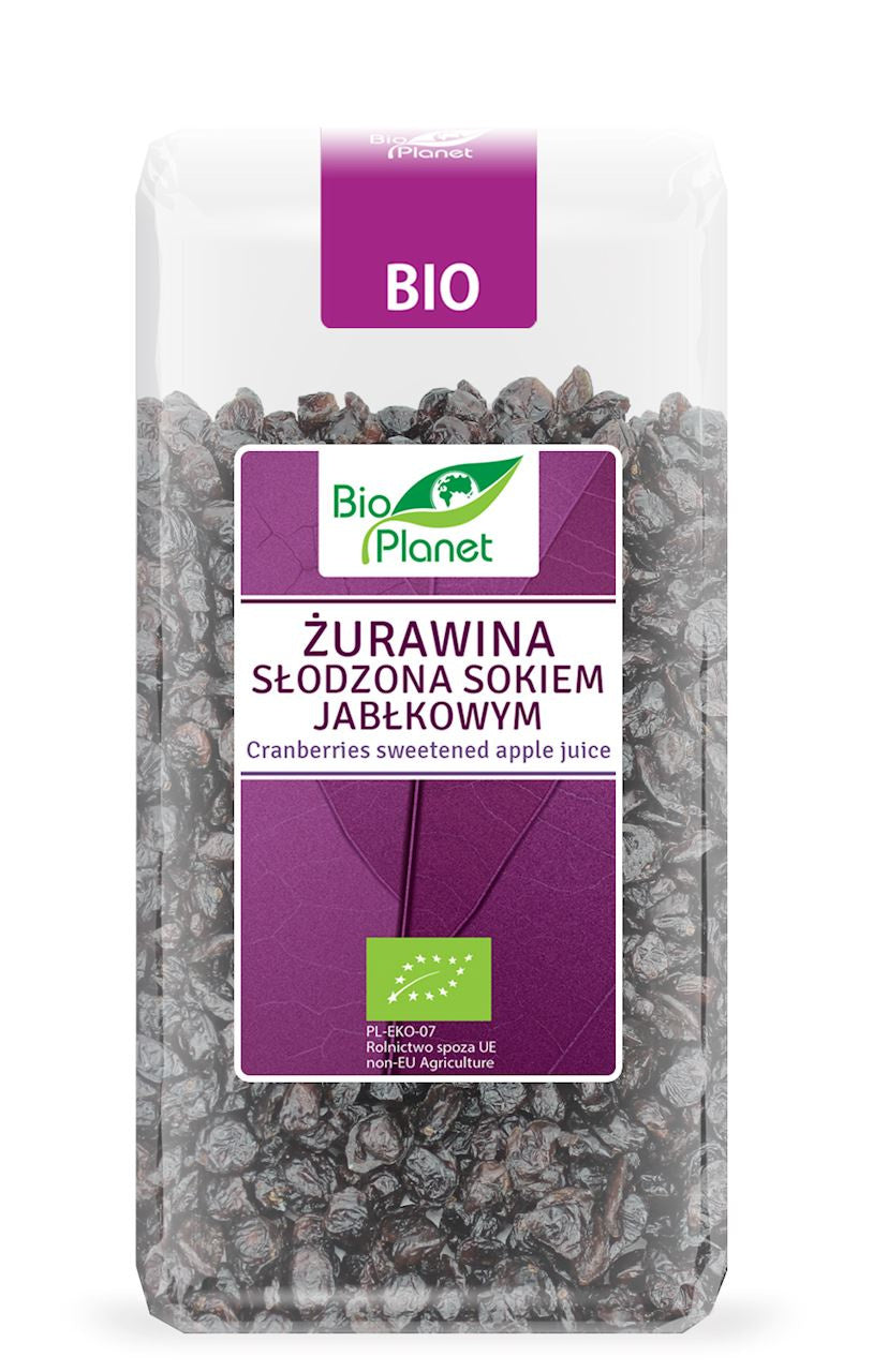 Żurawina słodzona sokiem jabłkowym bio 400 g - Bio Planet