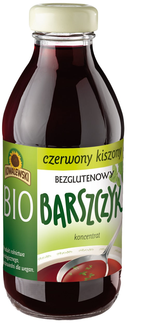 Barszcz czerwony kiszony bezglutenowy koncentrat bio 320 ml - Kowalewski