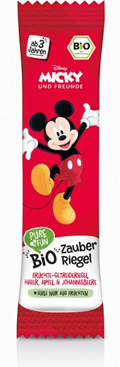 Batonik owsiany jabłko - czarna porzeczka BIO 25 g - Myszka Miki - HEJO!