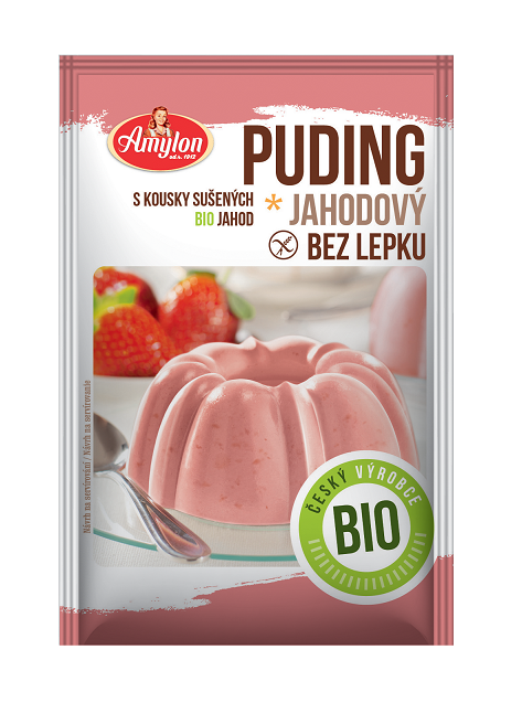Budyń truskawkowy bezglutenowy BIO 40 g