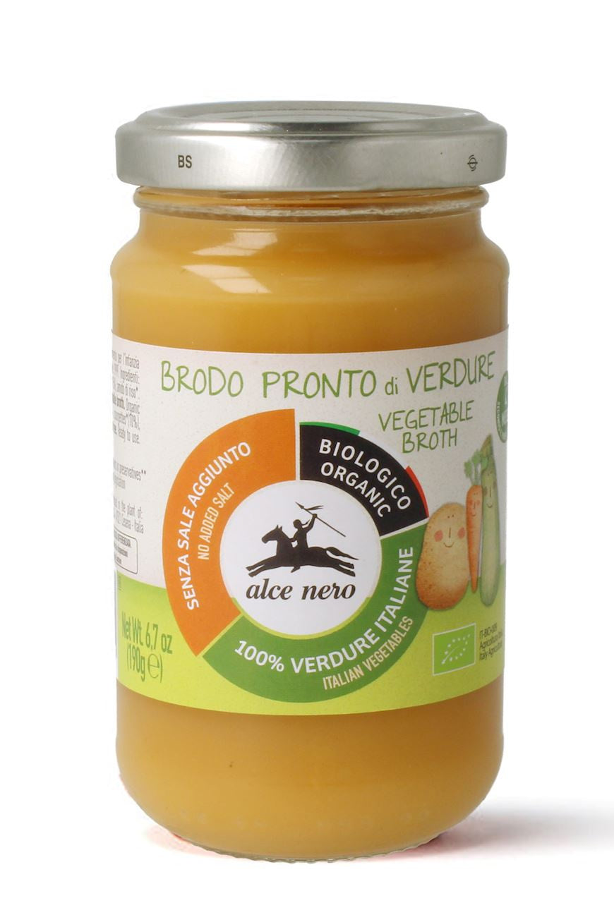 Bulion warzywny bez dodatku cukru bezglutenowy od 4 miesiąca bio 190 g - Alce Nero