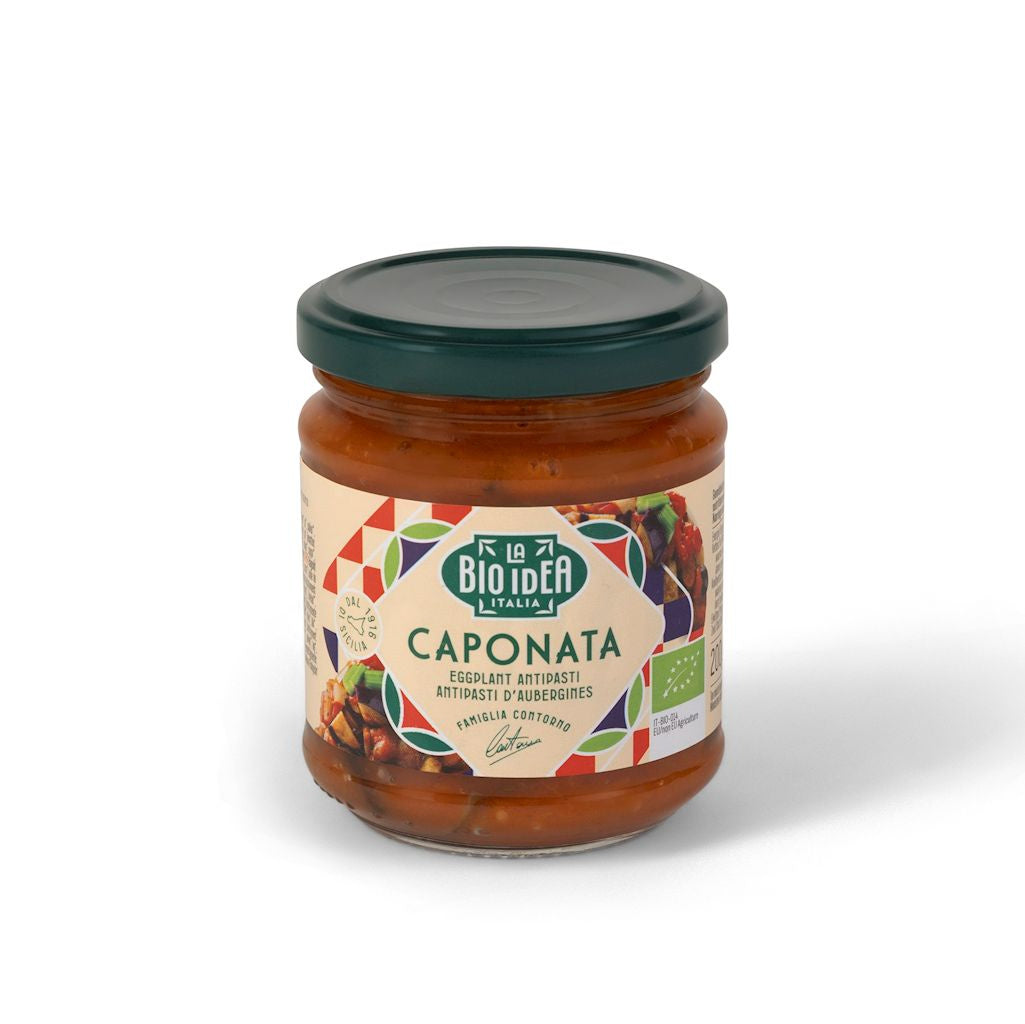 Caponata z bakłażana bio 200 g - LA BIO IDEA