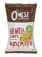 Chipsy z soczewicy z rozmarynem bezglutenowe bio 75 g - O'Nest