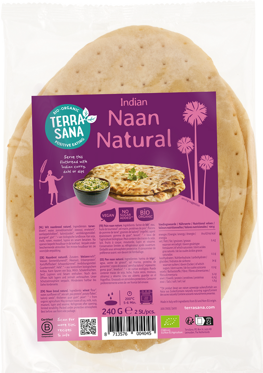 Chleb naan bio 240 g - TERRASANA