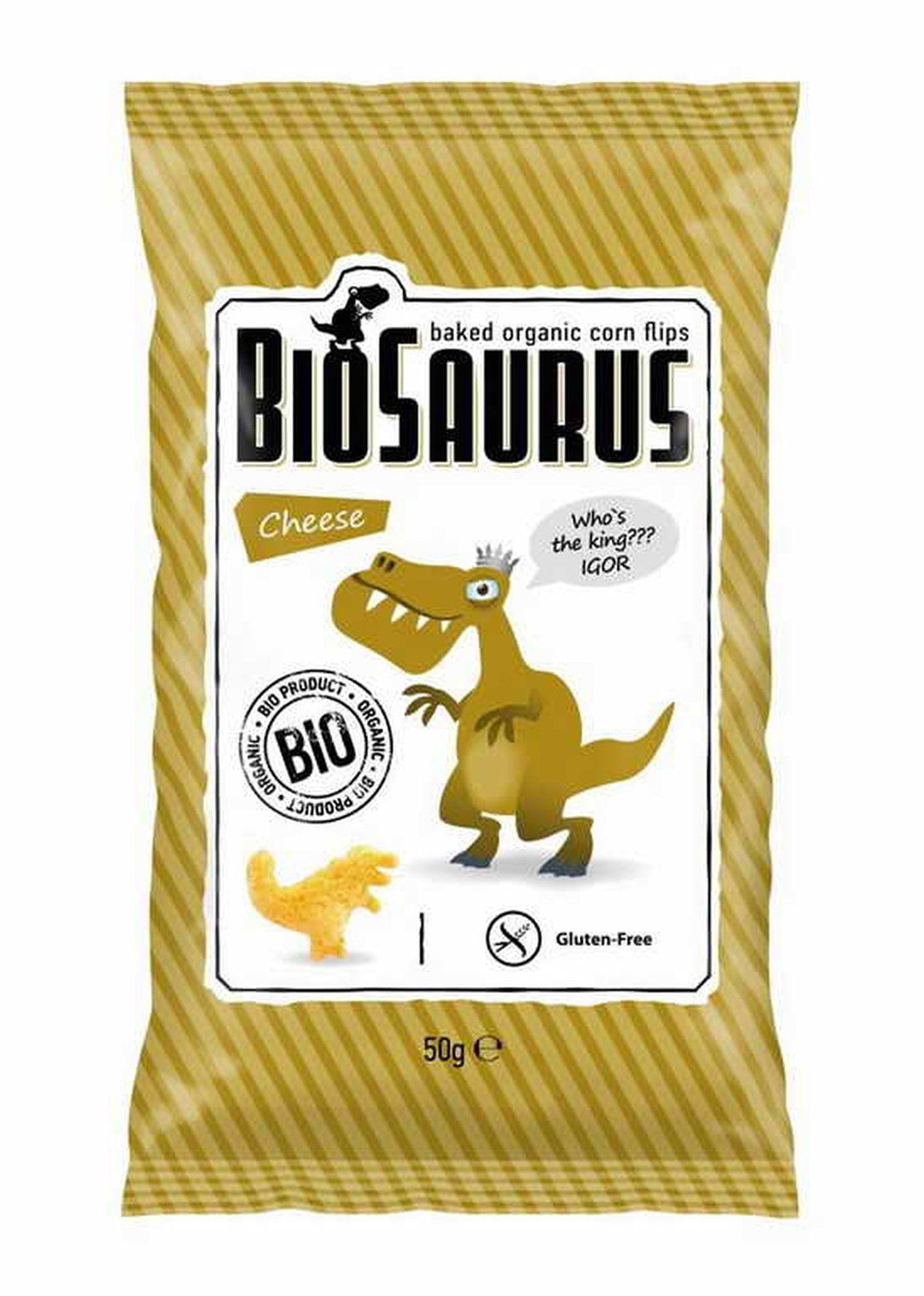 Chrupki kukurydziane o smaku serowym bezglutenowe bio 50 g