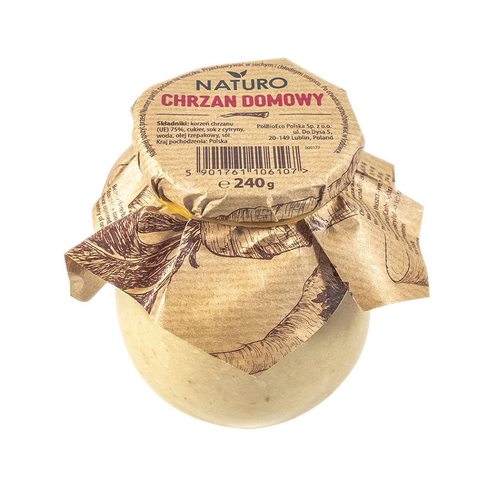 Chrzan domowy 240 g - Polbioeco