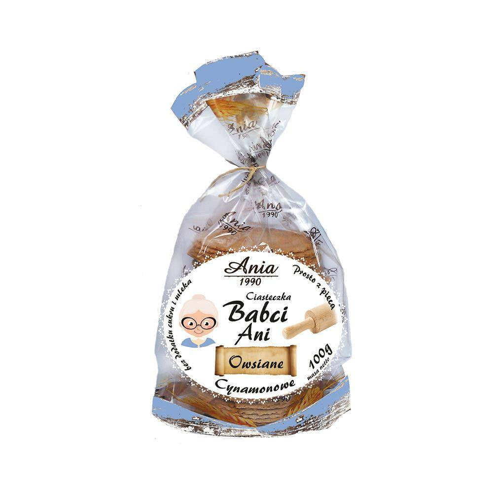 Ciasteczka owsiane cynamonowe 100 g