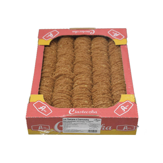 Ciasteczka owsiane z czarnuszką luz 1 kg