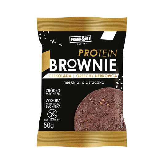 Ciasteczko brownie czekolada i orzechy nerkowca 50 g frank&oli