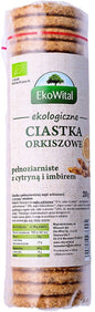 Ciastka orkiszowe pełnoziarniste z cytryną i imbirem bio 250 g