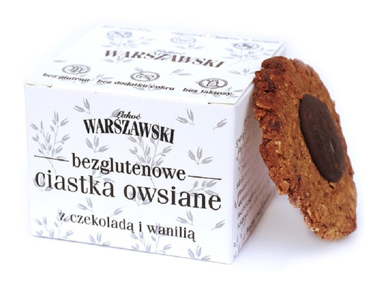 Ciastka owsiane bezglutenowe z czekoladą 150 g - łakoć warszawski - Baton Warszawski