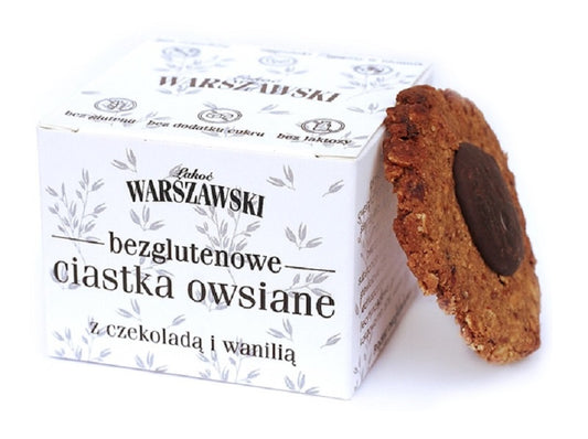 Ciastka owsiane bezglutenowe z czekoladą 150 g - łakoć warszawski - Baton Warszawski