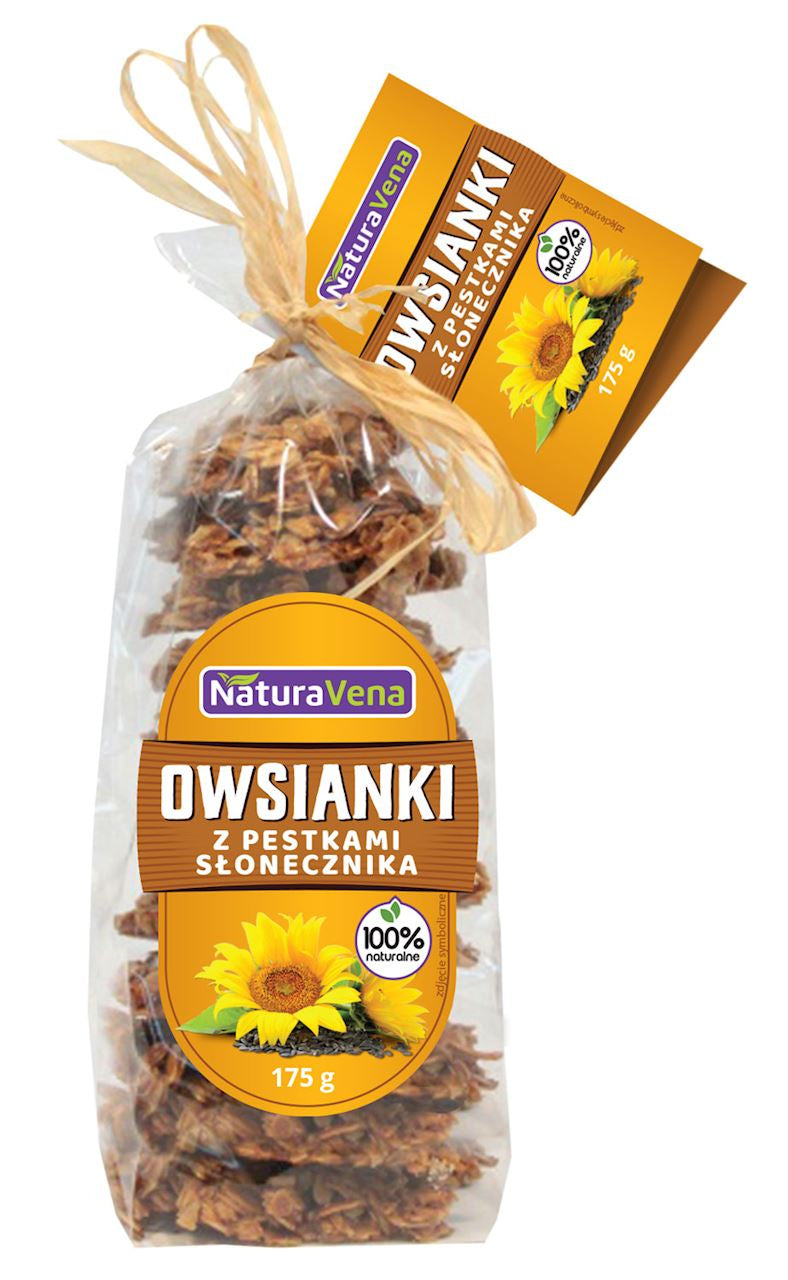 Ciastka owsianki z pestkami słonecznika 175 g - Naturavena