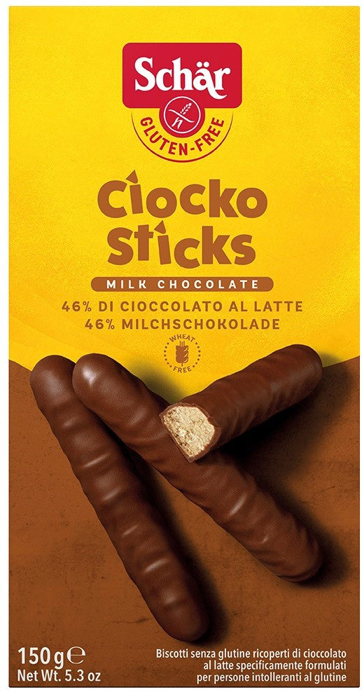 Cioko sticks - ciastka w czekoladzie bezglutenowe 150 g - Schar