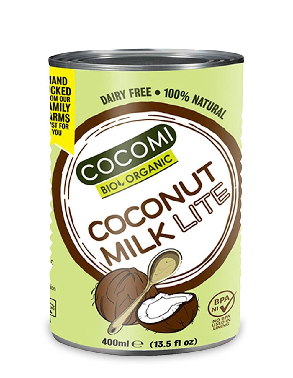 Coconut milk - napój kokosowy light w puszce (9 % tłuszczu) bio 400 ml
