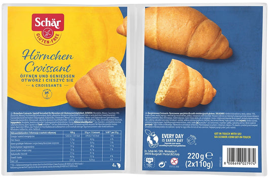 Croissant 4 szt. bezglutenowe 220 g Schar