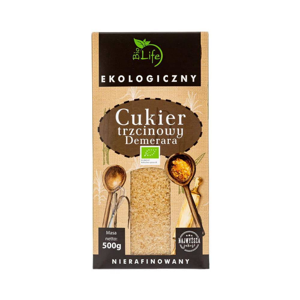 Cukier trzcinowy nierafinowany 500 g
