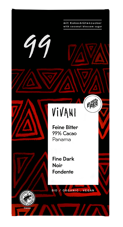 Czekolada gorzka 99 % kakao bio 80 g