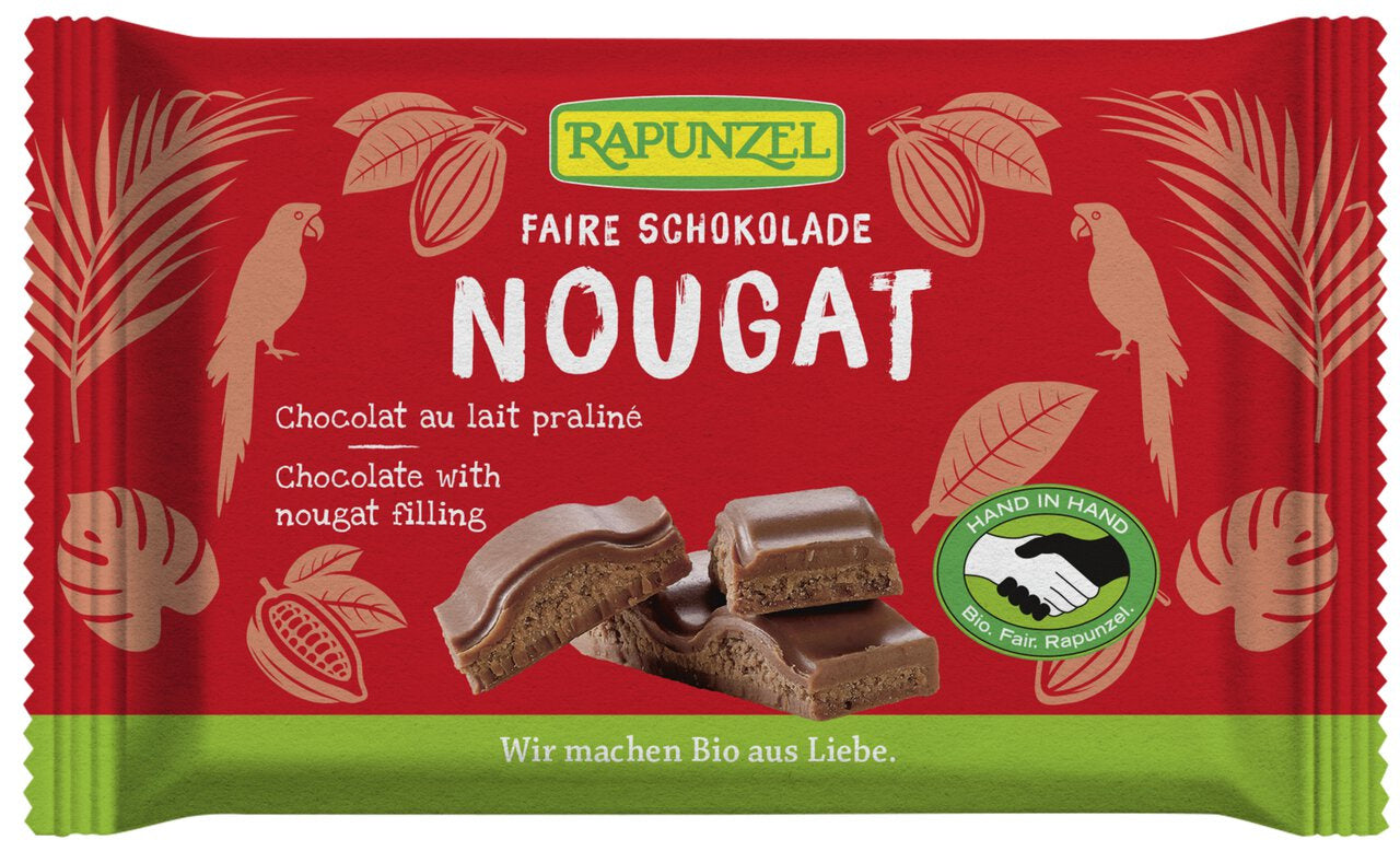 Czekolada nugatowa fair trade BIO 100 g