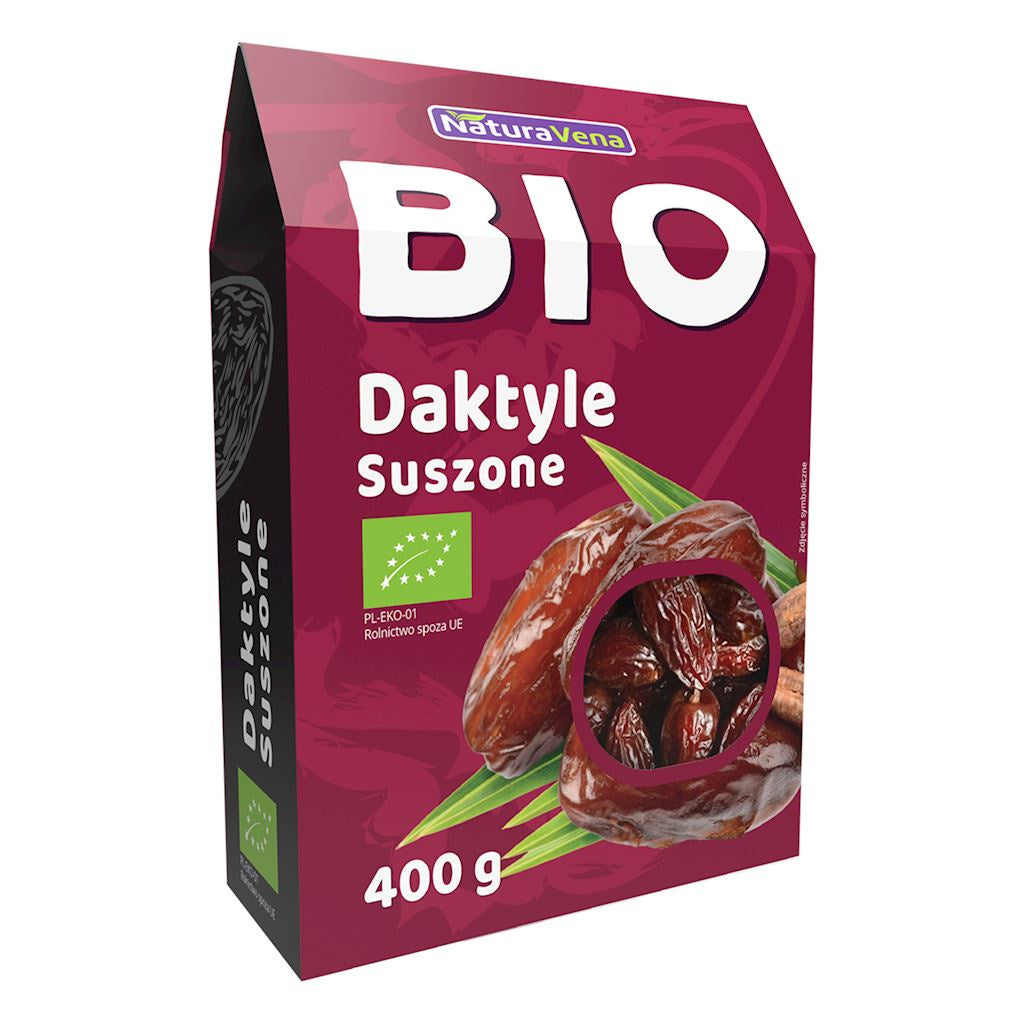 Daktyle bez pestek suszone bio 400 g - Naturavena