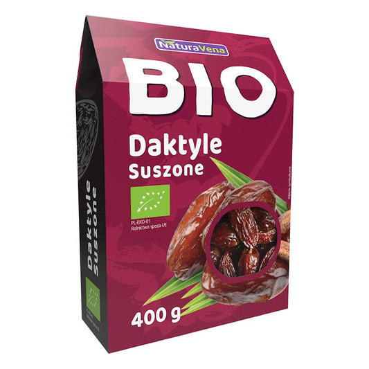 Daktyle bez pestek suszone bio 400 g - Naturavena