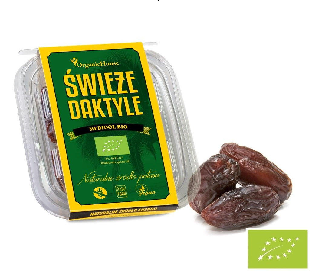 Daktyle medjool świeże bezglutenowe BIO 120 g - Organic House (zdrowe daktyle)