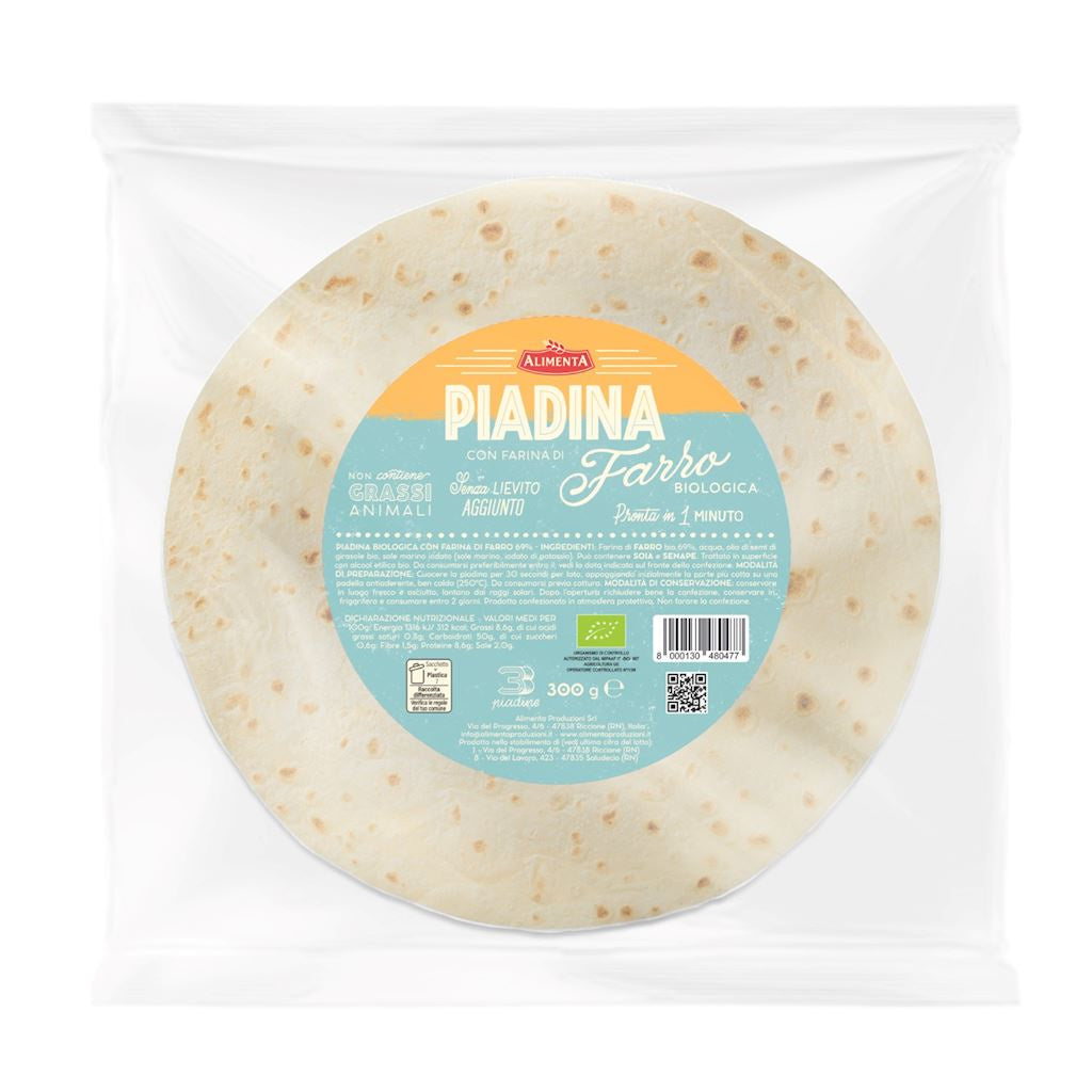 Ekologiczna piadina orkiszowa bio (3 x 100 g) 300 g