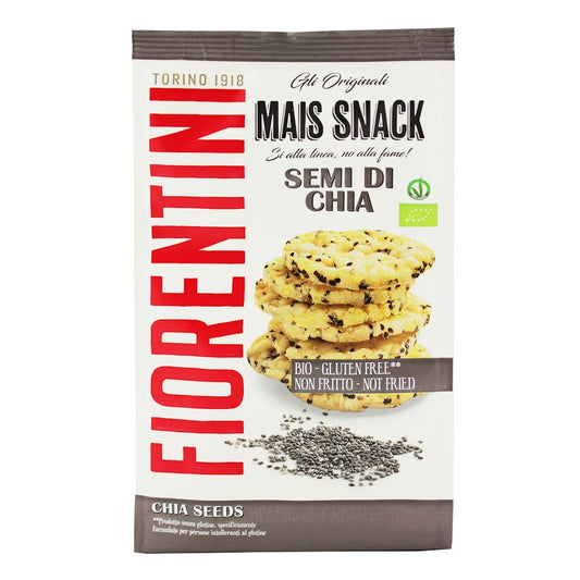 Ekologiczne krążki kukurydziane z chia bezglutenowe BIO 50 g