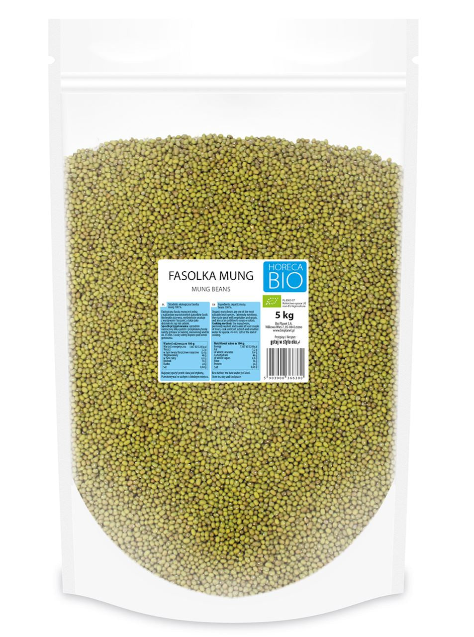 Fasolka mung bio 5 kg
