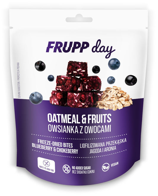 Frupp day kostki owsiane jagoda - aronia bezglutenowe 25 g - Celiko