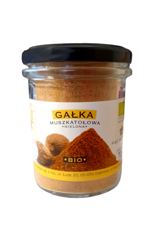Gałka muszkatołowa mielona bezglutenowa BIO 70 g - Pięć Przemian
