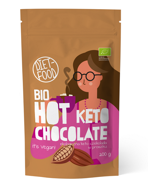Gorąca czekolada keto bio 200 g - Diet-Food