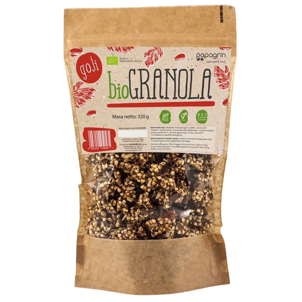 Granola z goji bezglutenowa bio 320 g