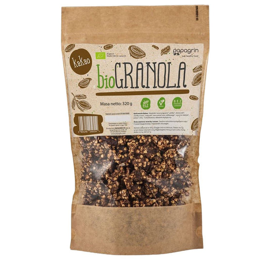 Granola z kakao bezglutenowa bio 320 g
