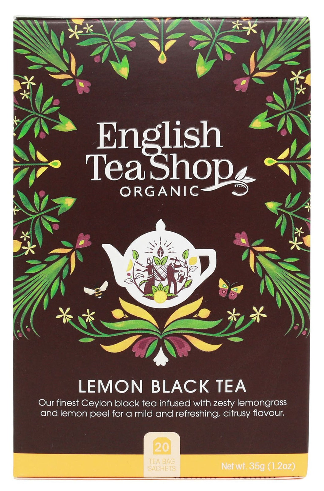 Herbata czarna z trawą cytrynową (20x1,75) bio 35 g